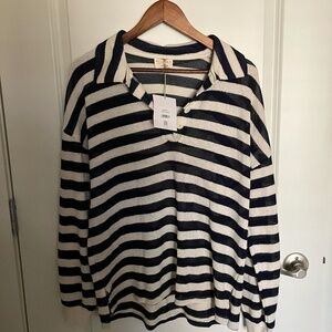 Pamperos Stripe Long Sleeve Polo